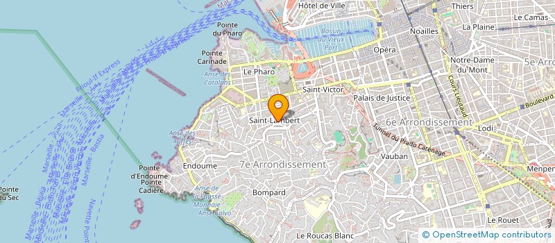 localisation de l'entreprise INDIVISION NOUGUES-PEREZ  MARSEILLE