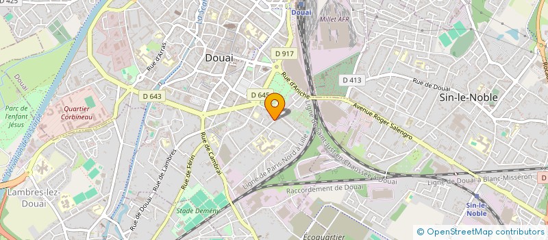 localisation de l'entreprise INDIVISION NOVEMBRE MOETUS à DOUAI