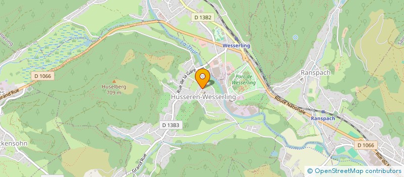 localisation de l'entreprise INDIVISION NUNINGER  HUSSEREN-WESSERLING