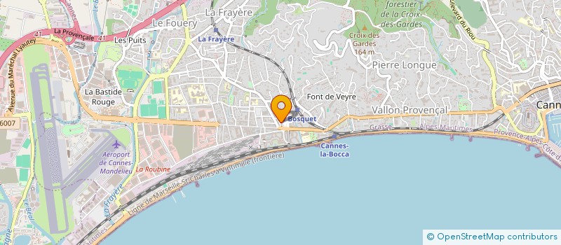 localisation de l'entreprise INDIVISION O&T  CANNES