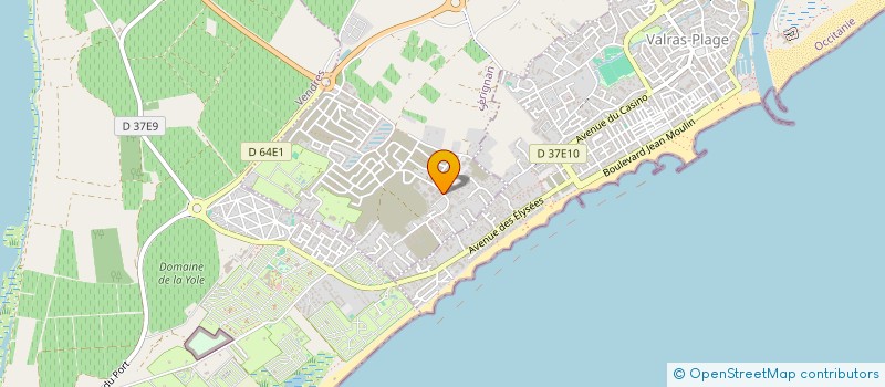 localisation de l'entreprise INDIVISION OBRADOS  SERIGNAN