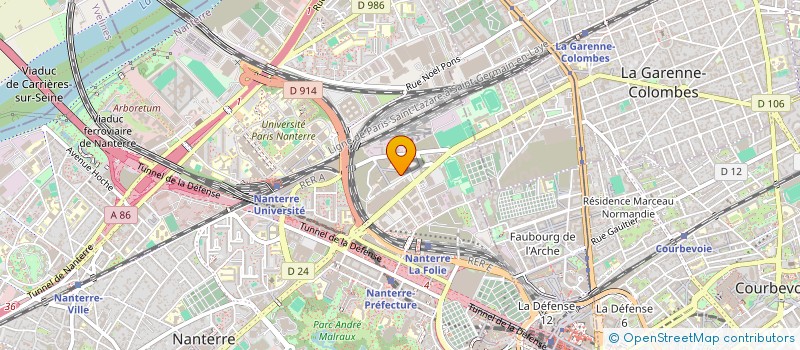 localisation de l'entreprise INDIVISION ODENT ADRIEN-PIERRE ET LUCIE  NANTERRE