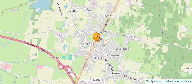 localisation de l'entreprise INDIVISION ODILE ET FRANCOISE CATHERIN  FEILLENS