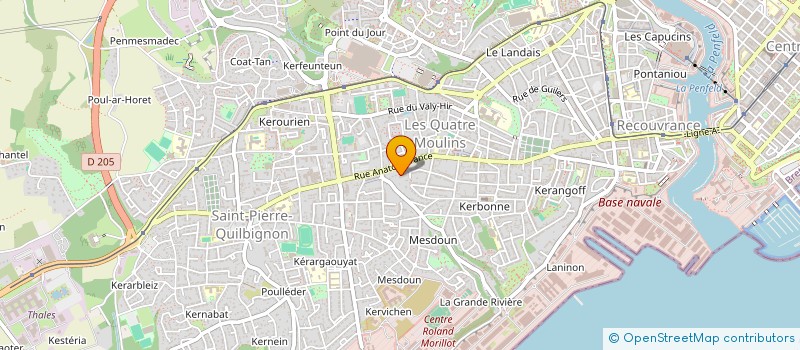 localisation de l'entreprise INDIVISION ODORICO LE QUELLENEC à BREST