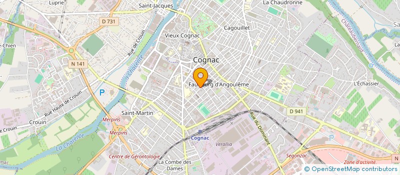 localisation de l'entreprise INDIVISION OLERON  COGNAC