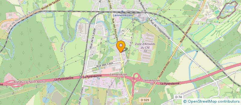 localisation de l'entreprise INDIVISION OLHASQUE FERRANTE  LANNEMEZAN