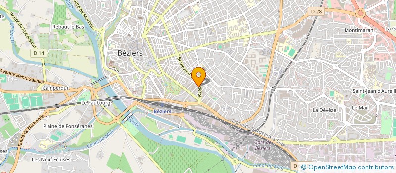 localisation de l'entreprise INDIVISION OLIVIER CONSORTS  BEZIERS