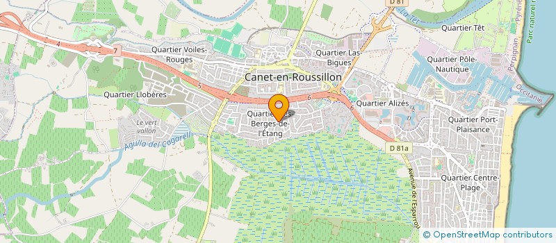 localisation de l'entreprise INDIVISION OLIVIER / PROUST  CANET-EN-ROUSSILLON