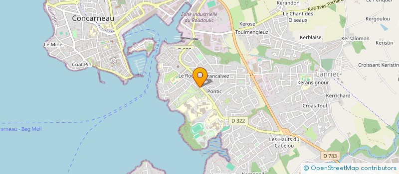 localisation de l'entreprise INDIVISION OLIVRE à CONCARNEAU
