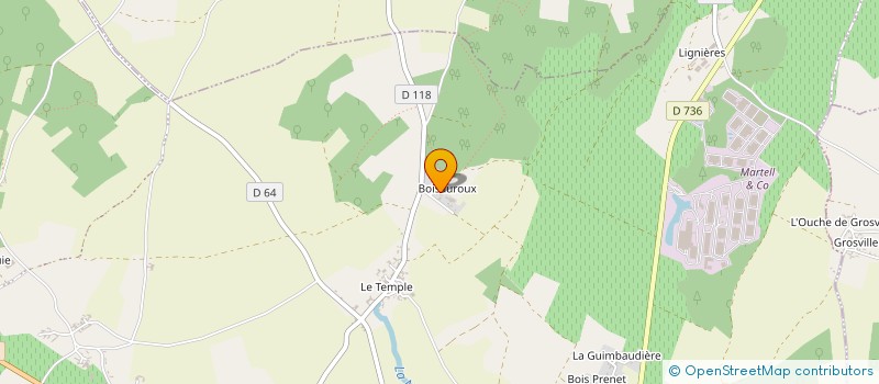 localisation de l'entreprise INDIVISION OLLIVEAU à SAINT-CYBARDEAUX