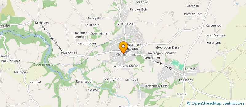 localisation de l'entreprise INDIVISION OLLIVIER  PLOUMILLIAU