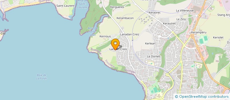 localisation de l'entreprise INDIVISION OLLIVIER HENRY  CONCARNEAU