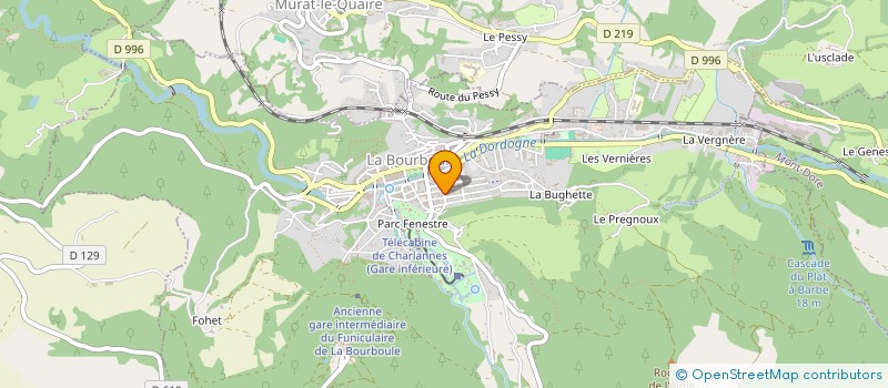 localisation de l'entreprise INDIVISION ONDET  LA BOURBOULE