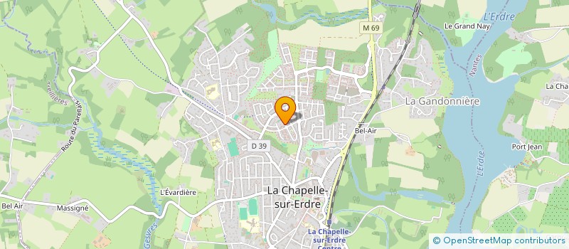 localisation de l'entreprise INDIVISION ORILLAND ET BRETON à LA CHAPELLE-SUR-ERDRE