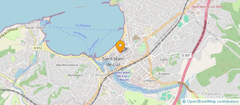 localisation de l'entreprise INDIVISION OSPITAL DELQUE  SAINT-JEAN-DE-LUZ