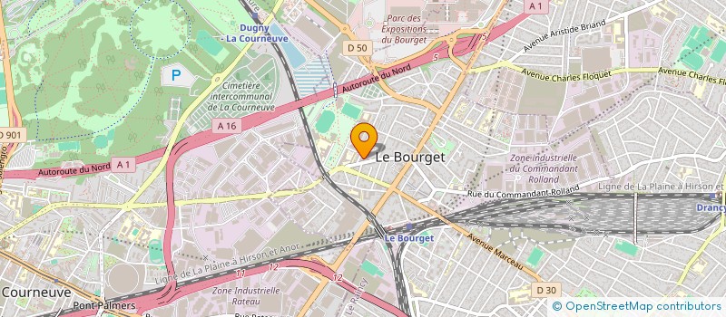 localisation de l'entreprise INDIVISION OUESLATI à LE BOURGET