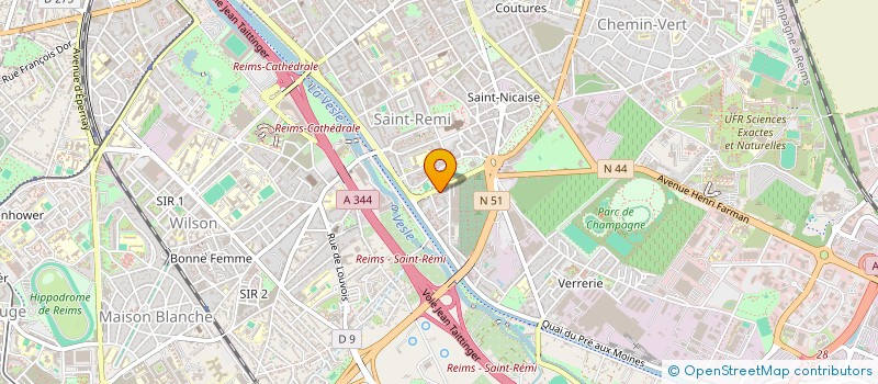 localisation de l'entreprise INDIVISION OUGER ESPOSITO  REIMS