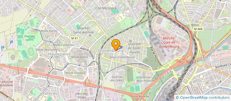 localisation de l'entreprise INDIVISION OZIER-LAFONTAINE / GABRIEL-CALIXTE  STRASBOURG