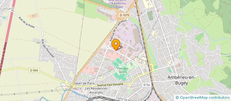 localisation de l'entreprise INDIVISION PACOUD / CLAIR  AMBERIEU-EN-BUGEY