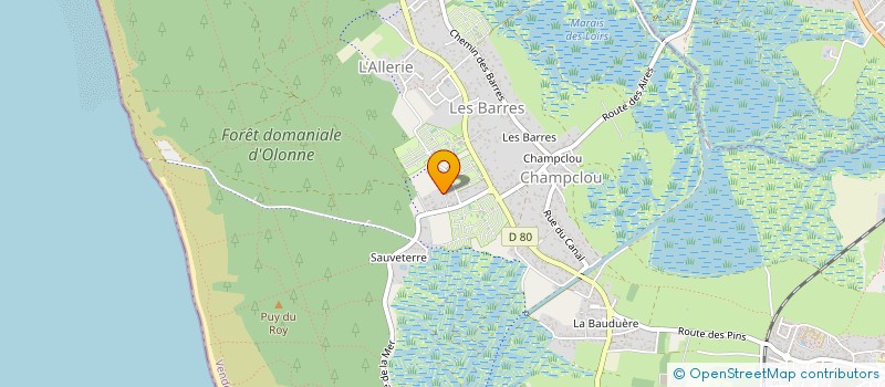 localisation de l'entreprise INDIVISION PACTEAU PREVOST à LES SABLES D'OLONNE