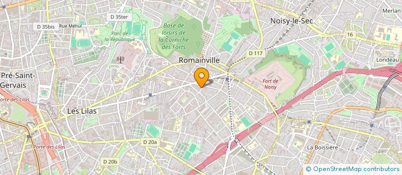 localisation de l'entreprise INDIVISION PAGE/DIEOU  ROMAINVILLE