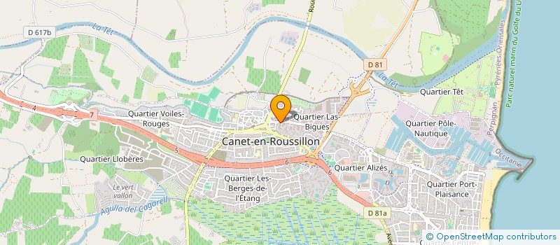 localisation de l'entreprise INDIVISION PAGES GUILLEMART  CANET-EN-ROUSSILLON