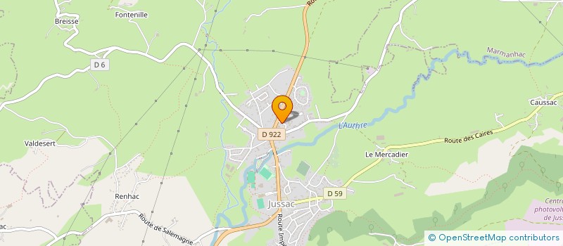 localisation de l'entreprise INDIVISION PAGET à JUSSAC