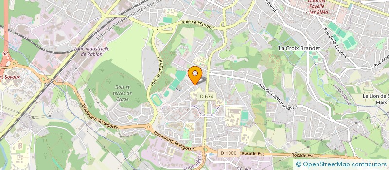 localisation de l'entreprise INDIVISION PAILLET ET BRAULT à ANGOULEME