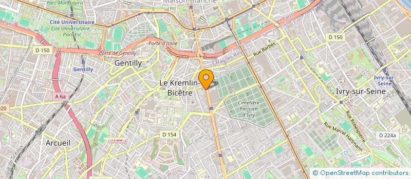 localisation de l'entreprise INDIVISION PAK / PARINGAUX  LE KREMLIN-BICETRE