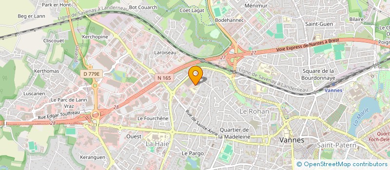 localisation de l'entreprise INDIVISION PALMENTIER CHATEAU à VANNES