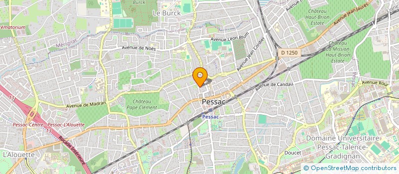 localisation de l'entreprise INDIVISION PAMART RONFAUT à PESSAC