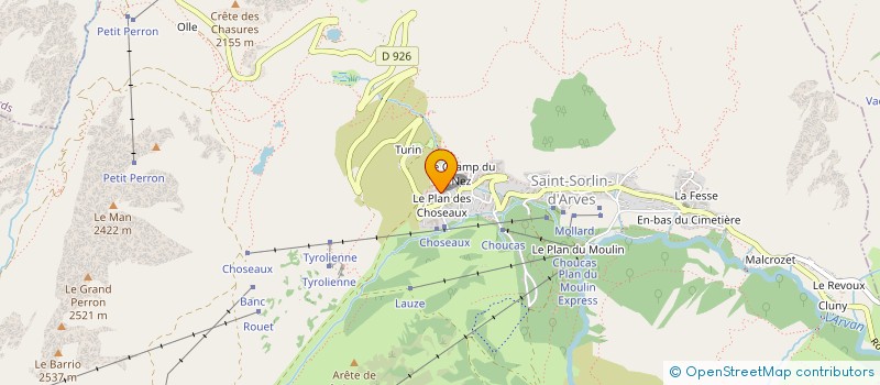 localisation de l'entreprise INDIVISION PAPA / SCHAEFFER  SAINT SORLIN D'ARVES