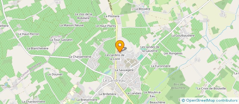 localisation de l'entreprise INDIVISION PAQUEREAU CHLOE ET NOBLET MARVIN  LE LANDREAU