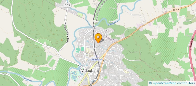 localisation de l'entreprise INDIVISION PAQUEREAU ET BOTCAZOU  VIDAUBAN