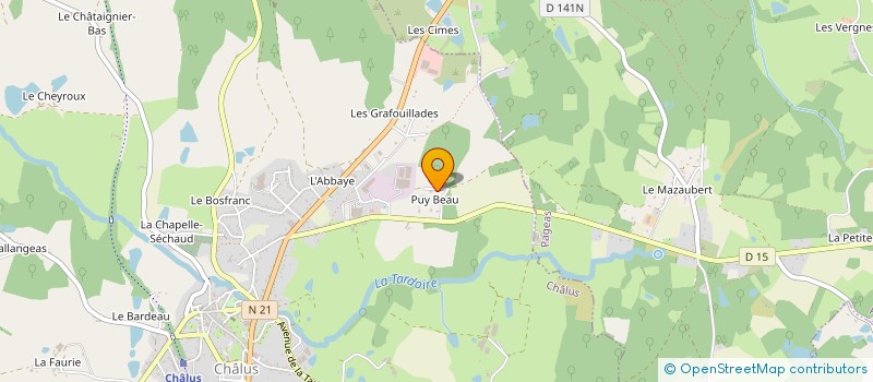 localisation de l'entreprise INDIVISION PARACHAUD à BUSSIERE-GALANT