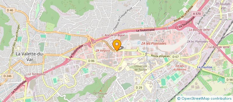 localisation de l'entreprise INDIVISION PARC VINCENT ET LINNA  LA VALETTE-DU-VAR