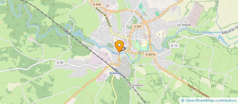 localisation de l'entreprise INDIVISION PAREJA SERAFIN  GRAMAT