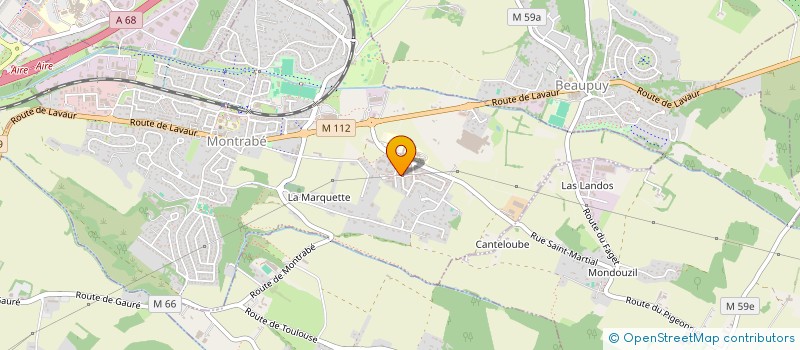 localisation de l'entreprise INDIVISION PARTOUCHE MARTIN  MONTRABE