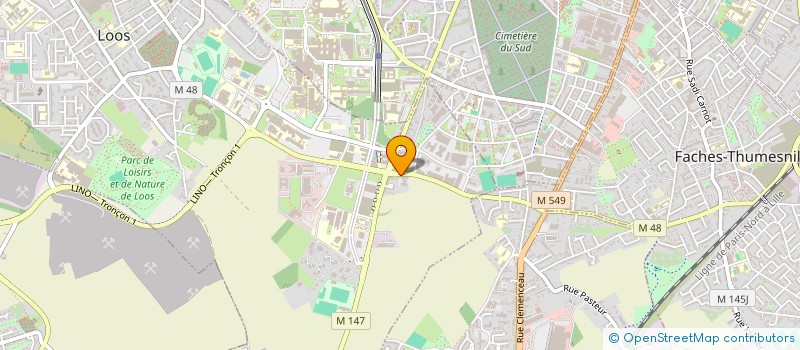 localisation de l'entreprise INDIVISION PASCAUD / WOESTELANDT  LOOS