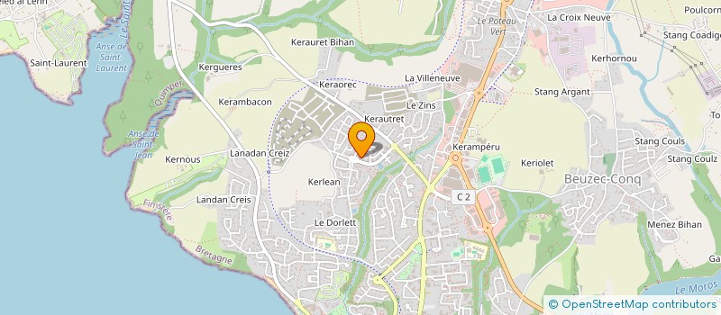 localisation de l'entreprise INDIVISION PASGRIMAUD  CONCARNEAU