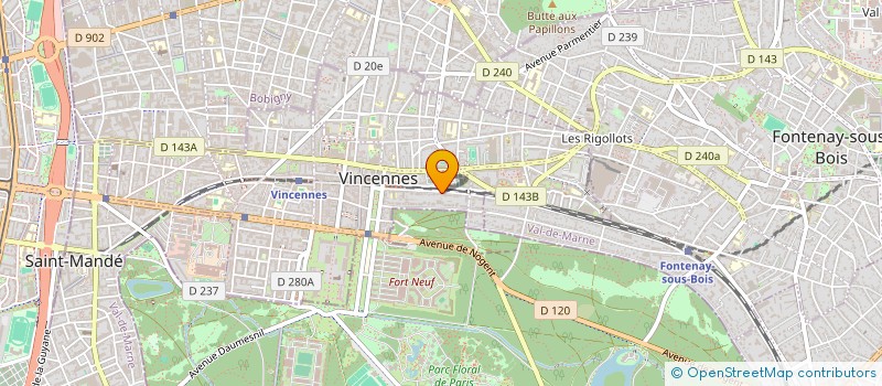 localisation de l'entreprise INDIVISION PASQUIER LARROQUE à VINCENNES