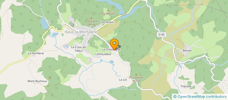 localisation de l'entreprise INDIVISION PATIGNY à FAUX LA MONTAGNE