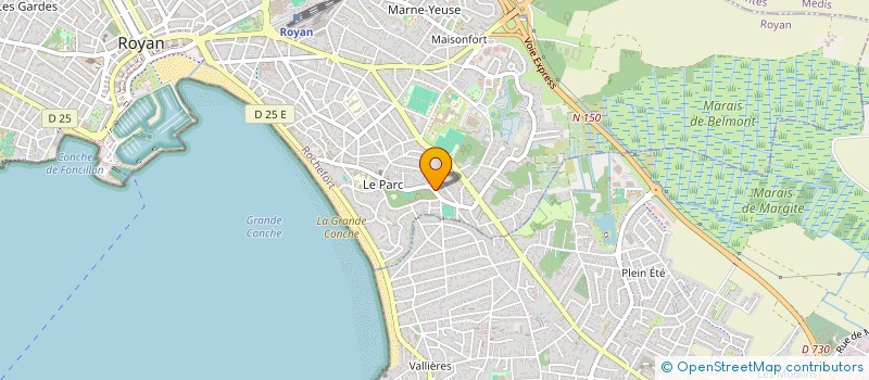 localisation de l'entreprise INDIVISION PATRICK ET THOMAS CHEVALIER  ROYAN