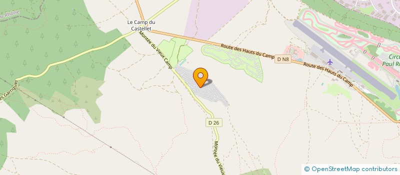 localisation de l'entreprise INDIVISION PATRICK LEMOINE SABRINA MISTRETTA  LE CASTELLET