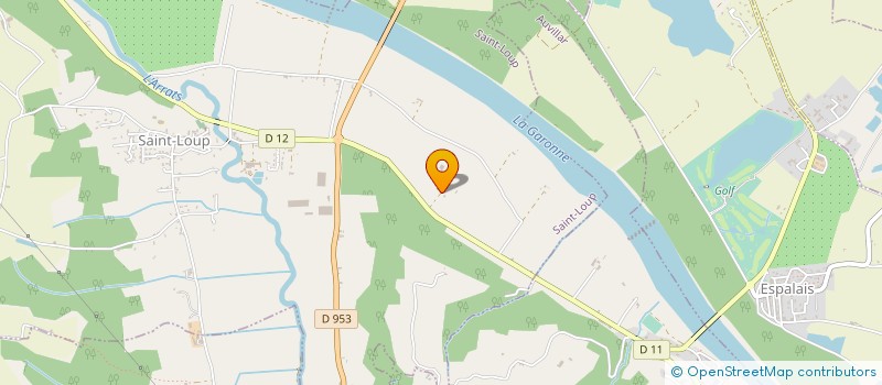 localisation de l'entreprise INDIVISION PAUL BASTIEN RIVIERE  SAINT-LOUP