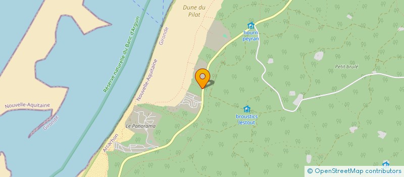 localisation de l'entreprise INDIVISION PAUPELIN JEANINE  LA TESTE-DE-BUCH