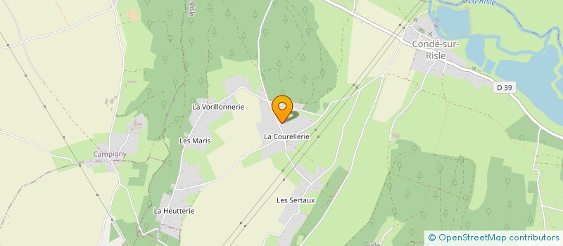 localisation de l'entreprise INDIVISION PECHAUX SALMI  CONDE-SUR-RISLE