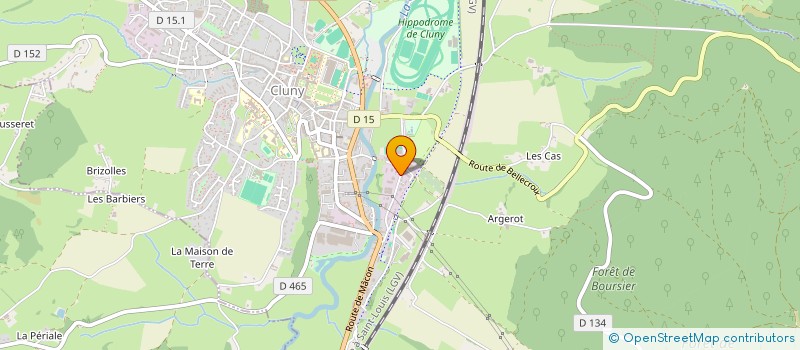 localisation de l'entreprise INDIVISION PECHOUX ET COURATIN  CLUNY