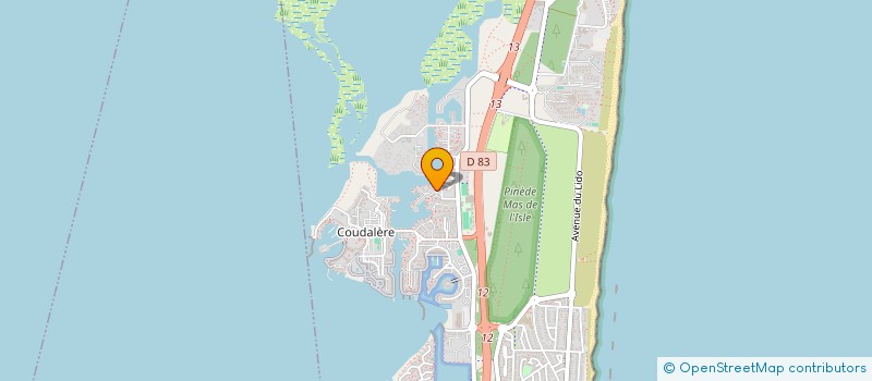 localisation de l'entreprise INDIVISION PEDRO  LE BARCARES