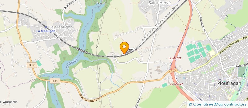 localisation de l'entreprise INDIVISION PEDRON  PLOUFRAGAN